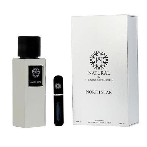 The Woods Collection Natural North Star Unisex EDP Set 100ml & Refill Travel Bottle Gift