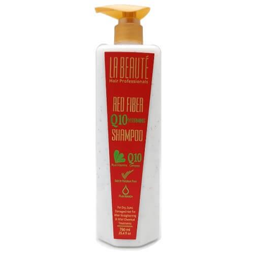 LA BEAUTE Red Fiber Q10 shampoo 750 ml